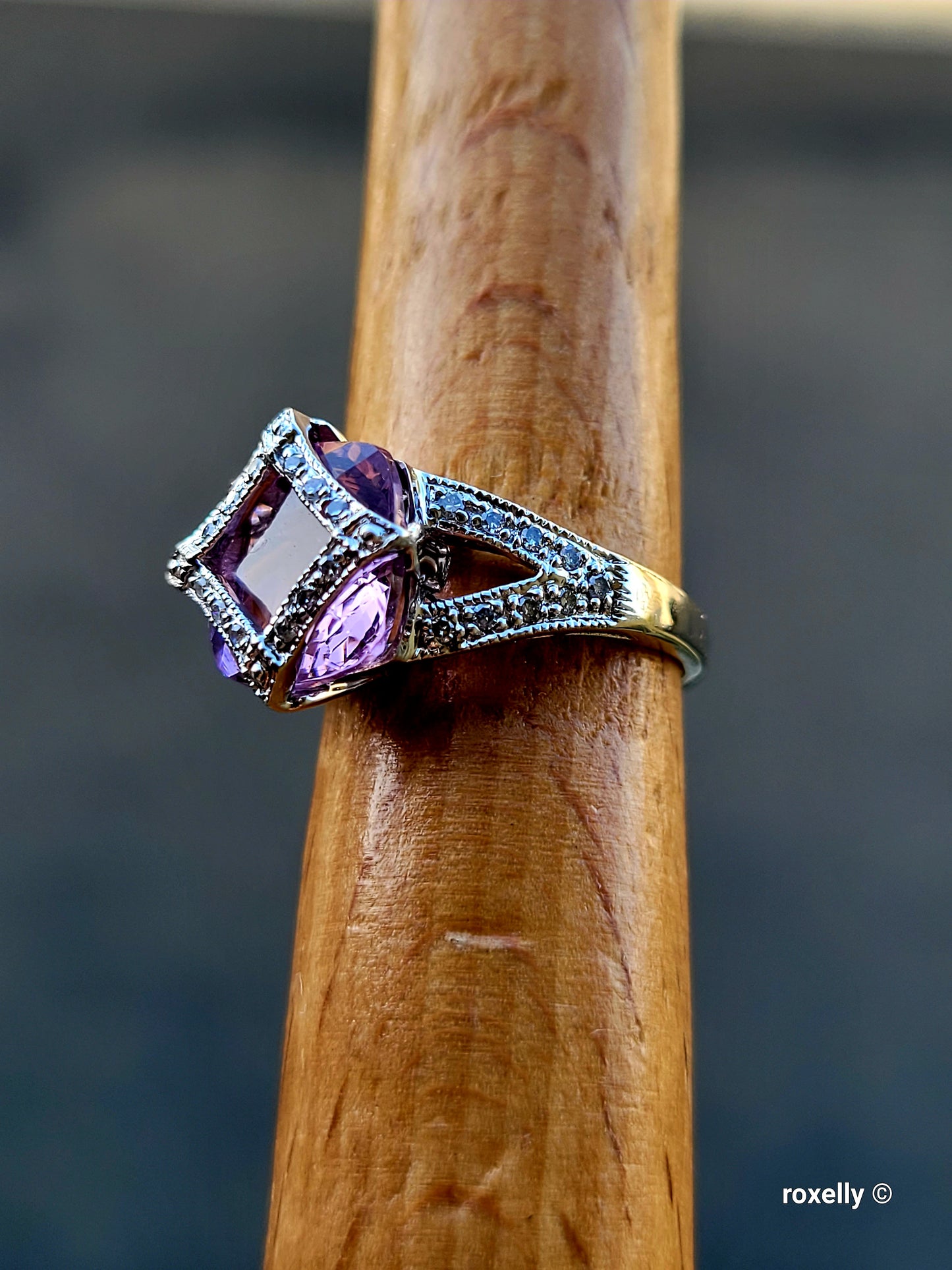 ❤️14k Size 4.75 Fancy Solid White Gold Pink Ice and Diamonds Ring!