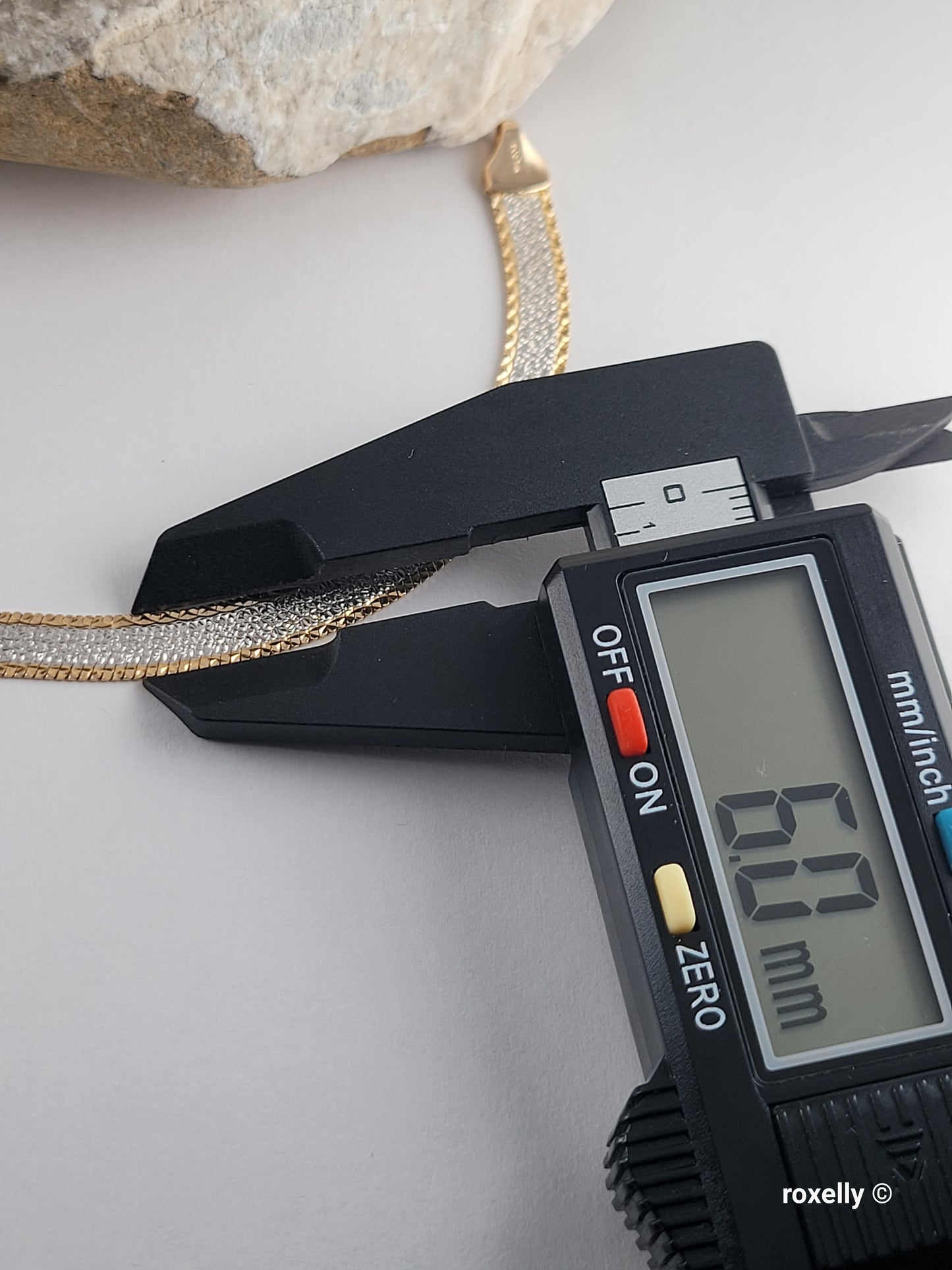 π 14K Italy Two-Tone Solid Gold Reversible Bracelet β 7β β 6mm β MILROS