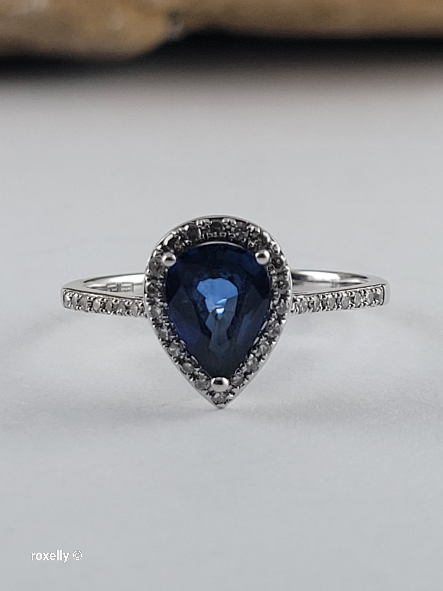 $2,000 EFFY 14K White Gold Sapphire and Diamond Ring, Solid Gold!