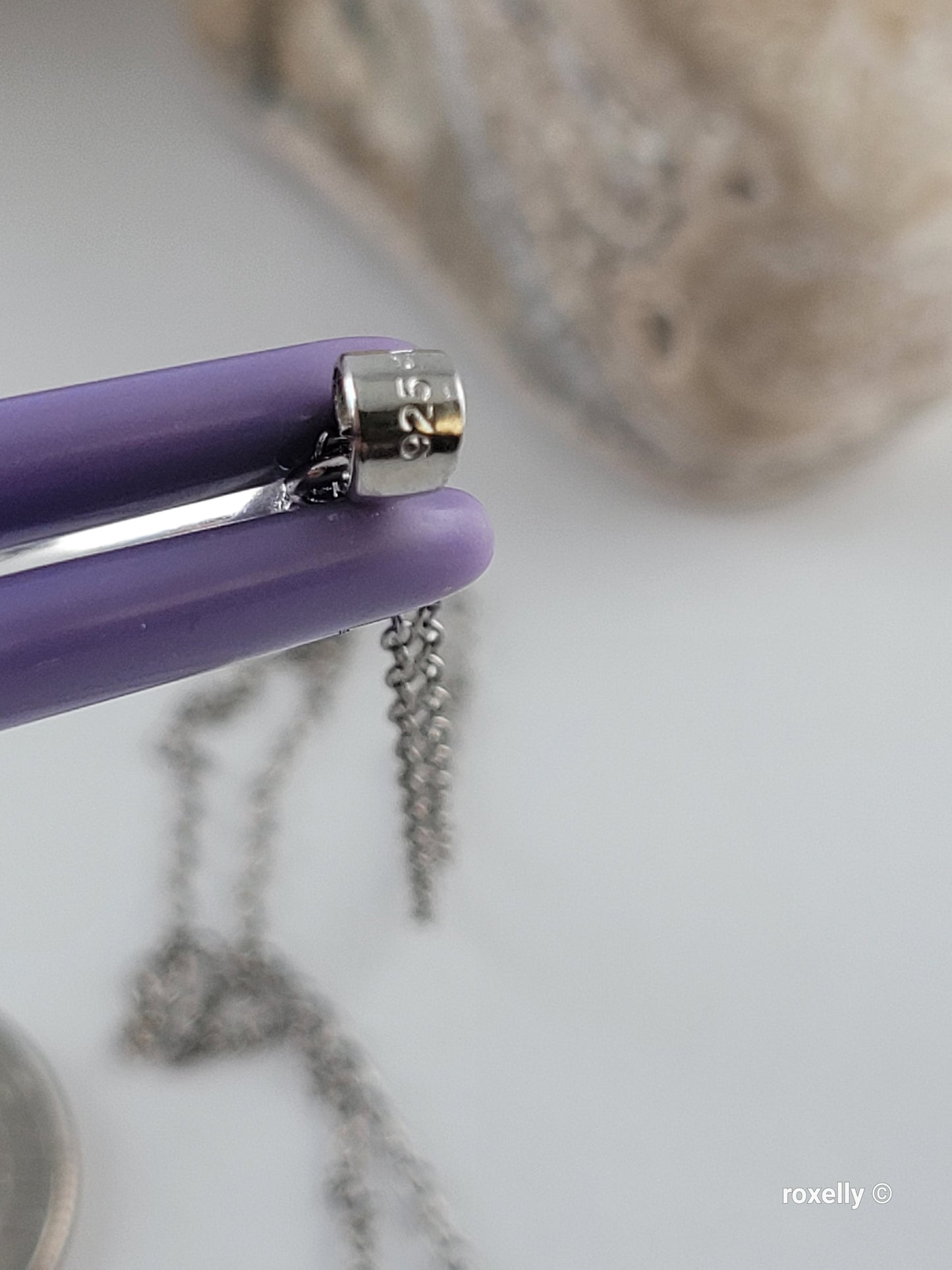 ♥️Sterling Silver Pear Shaped Howlite Drop Pendant Necklace