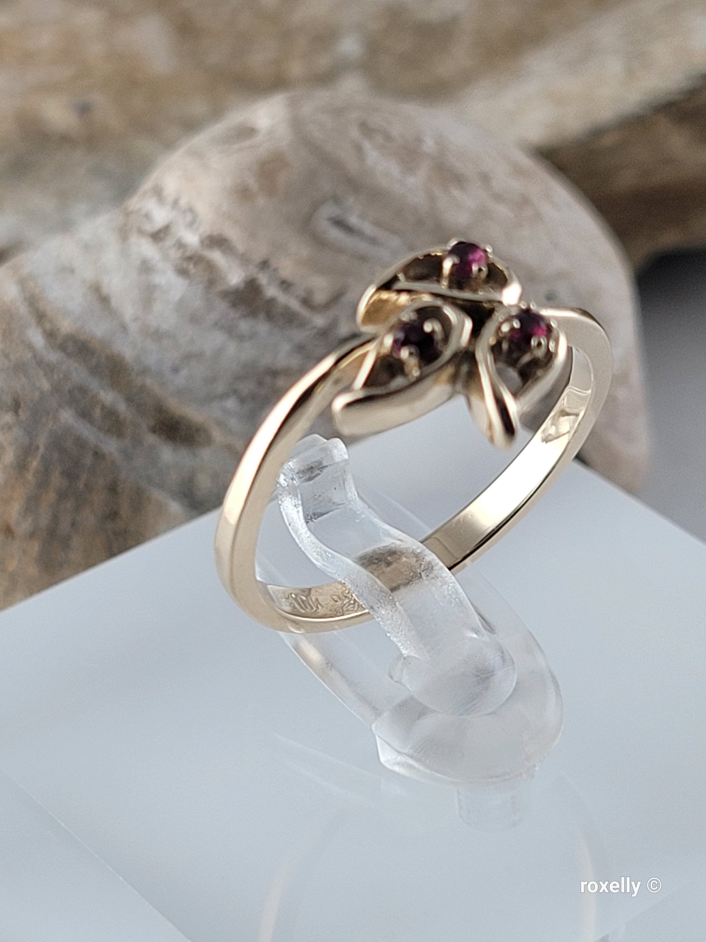 ❤️10k Size 6 Precious Solid Yellow Gold Rubies Cocktail Ring!