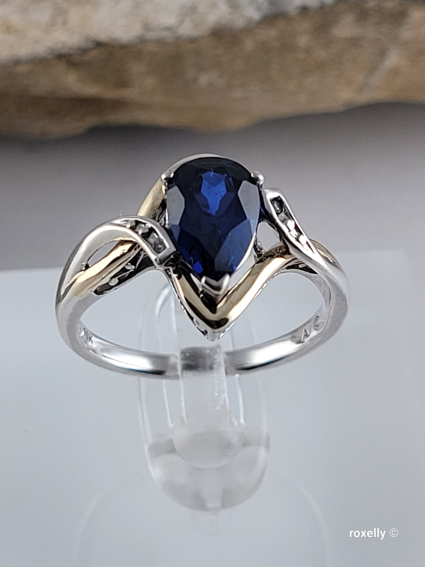 ❤️Sterling Silver & Solid Gold Sapphire and Diamond Set – Ring (Size 6.75), Necklace & Pendant!