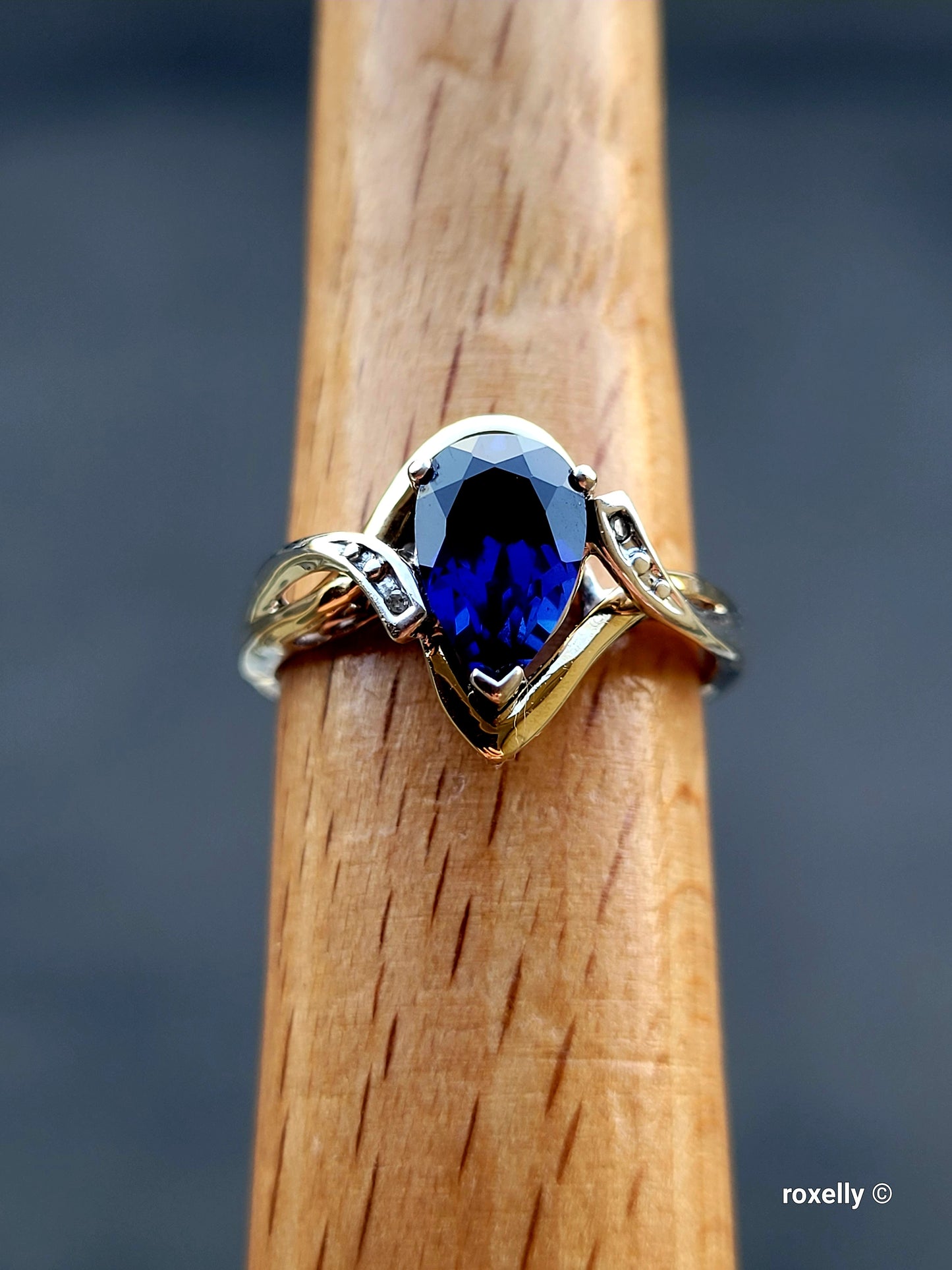 ❤️Sterling Silver & Solid Gold Sapphire and Diamond Set – Ring (Size 6.75), Necklace & Pendant!