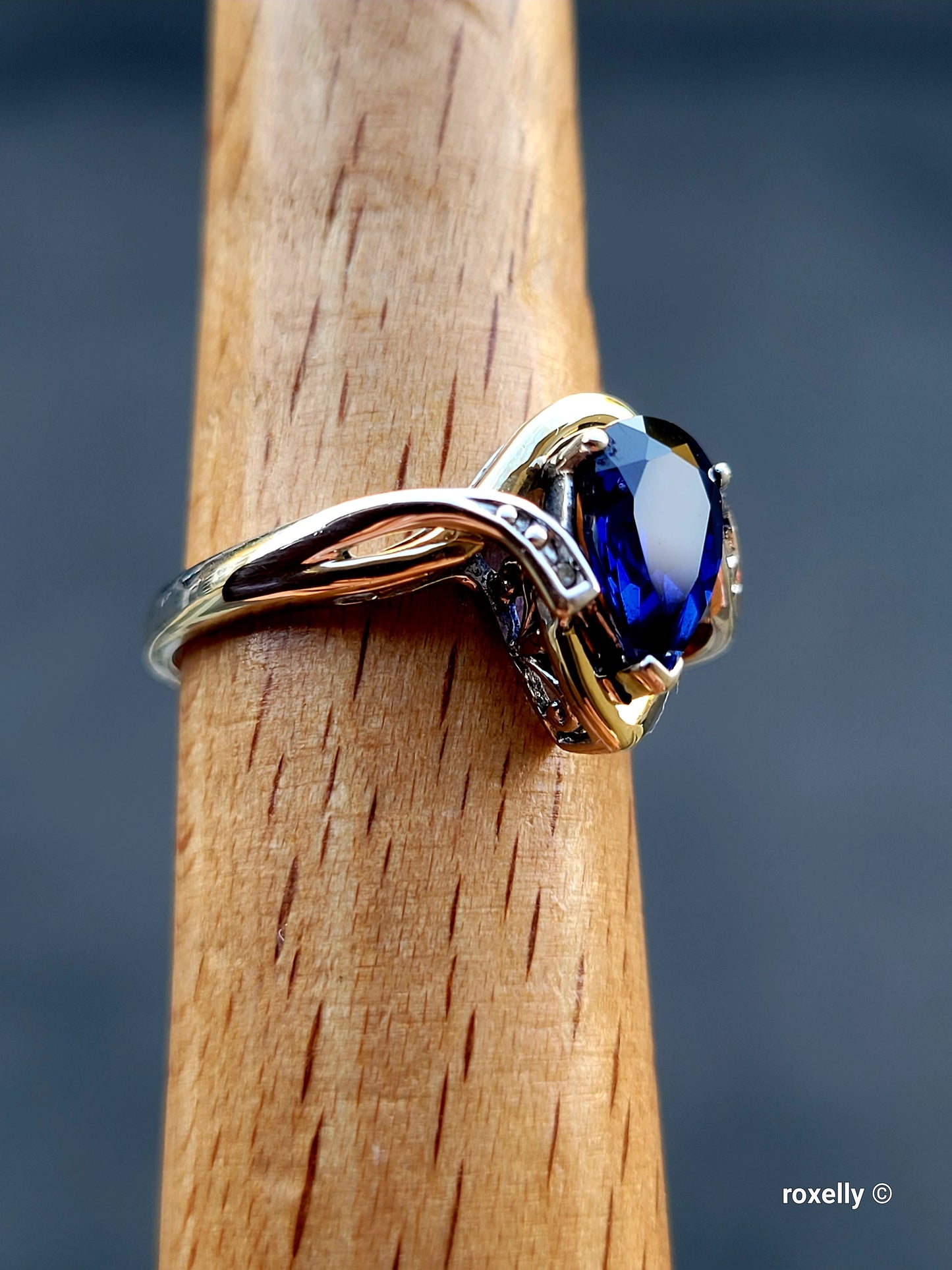 ❤️Sterling Silver & Solid Gold Sapphire and Diamond Set – Ring (Size 6.75), Necklace & Pendant!