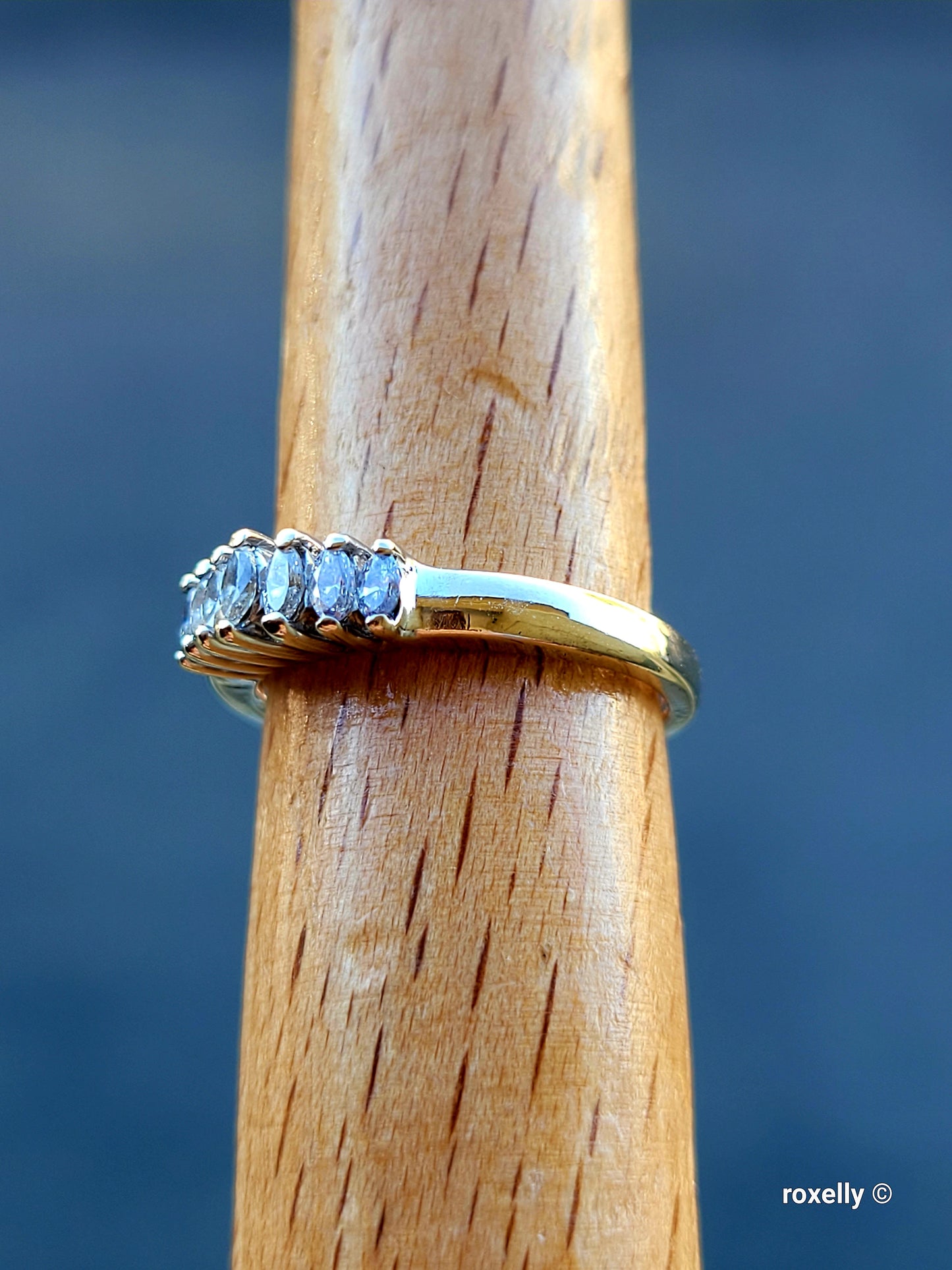 ❤️14k Size 5.25 Precious Solid White Gold Genuine Diamond Tiara Design Ring!