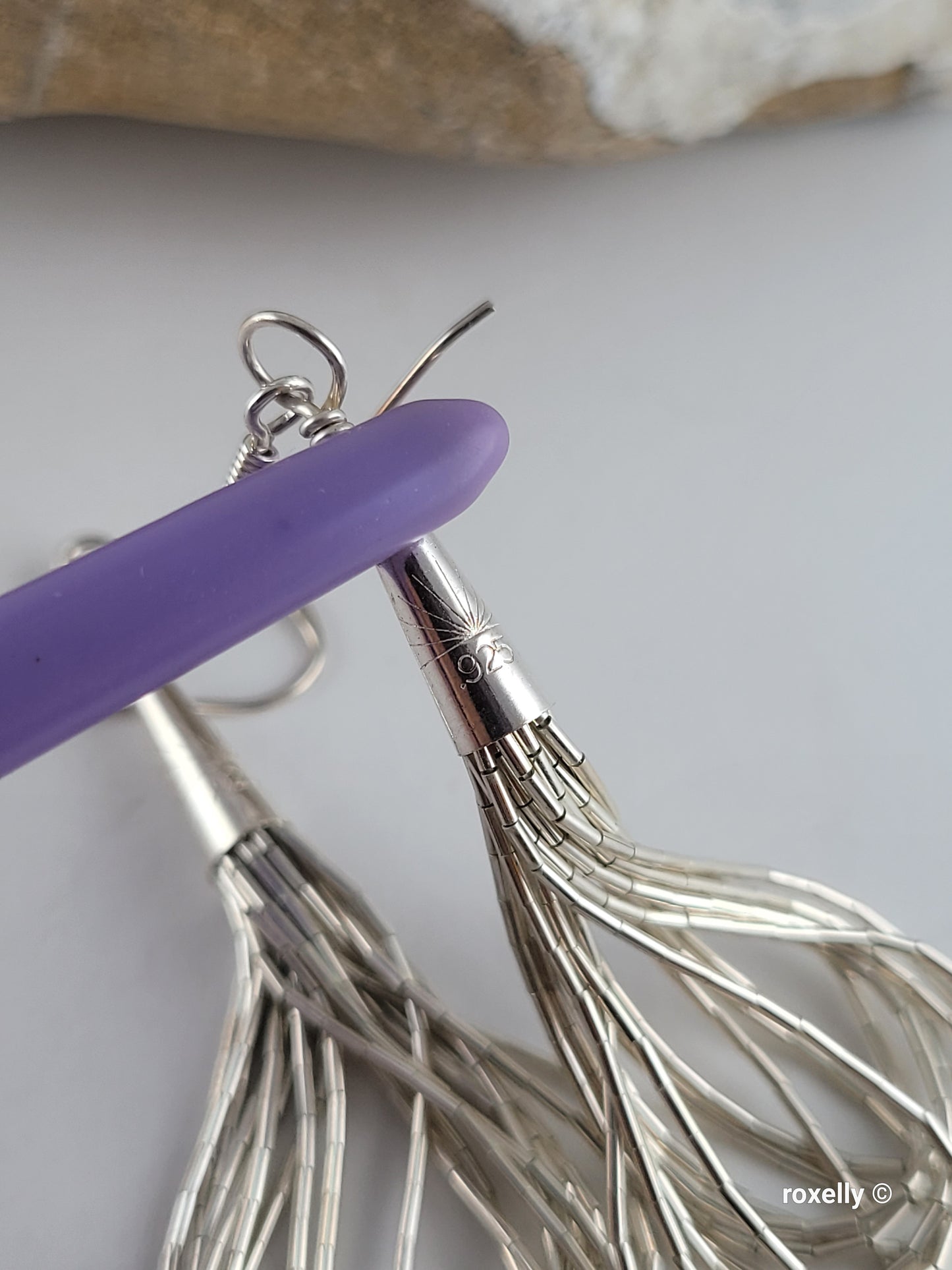 ❤️925 Beautiful Sterling Silver Navajo Liquid Design, 8 Strands Earrings!