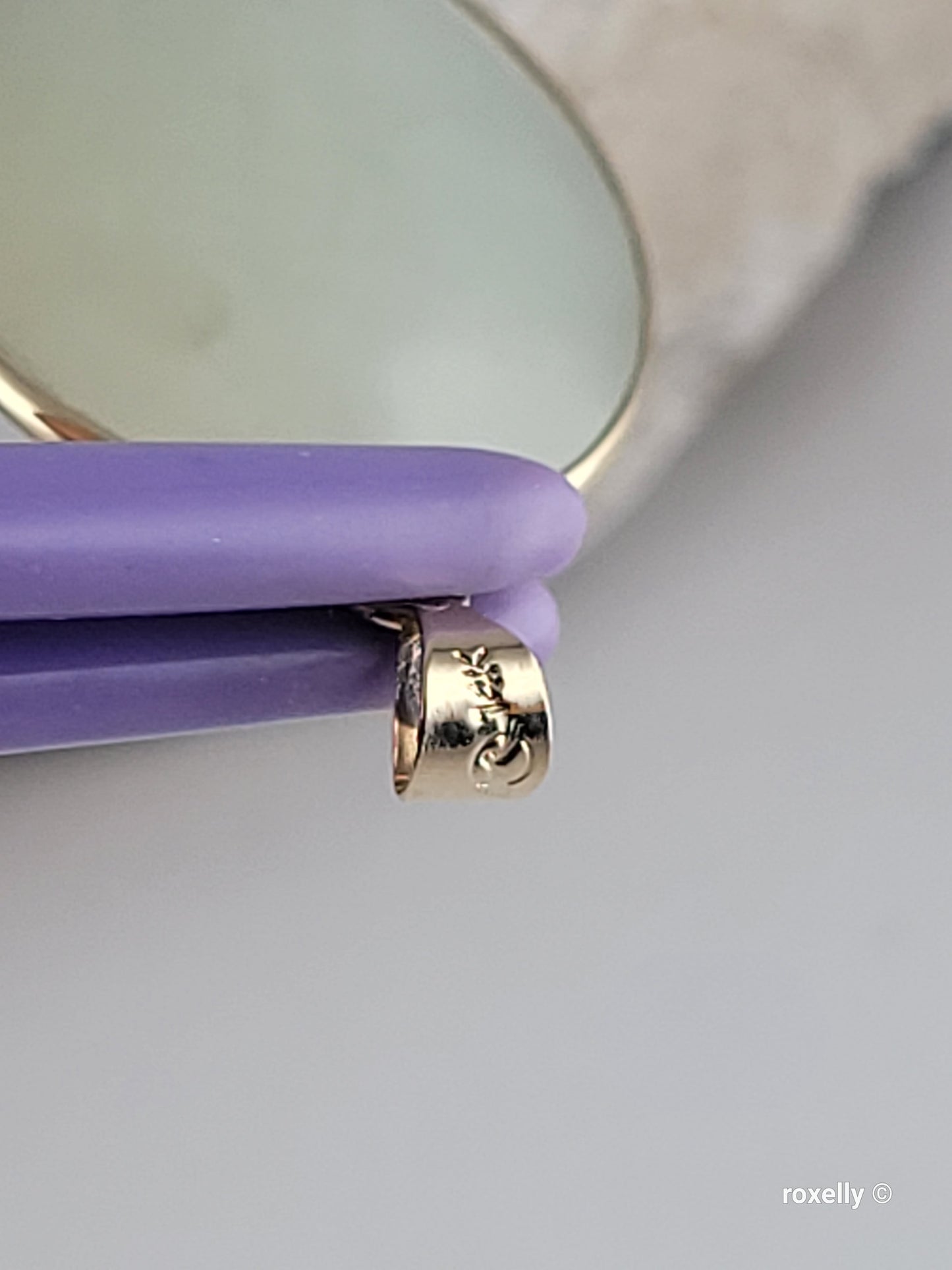 ❤️14k Precious Solid Yellow Gold Jade Cat Design Pendant!