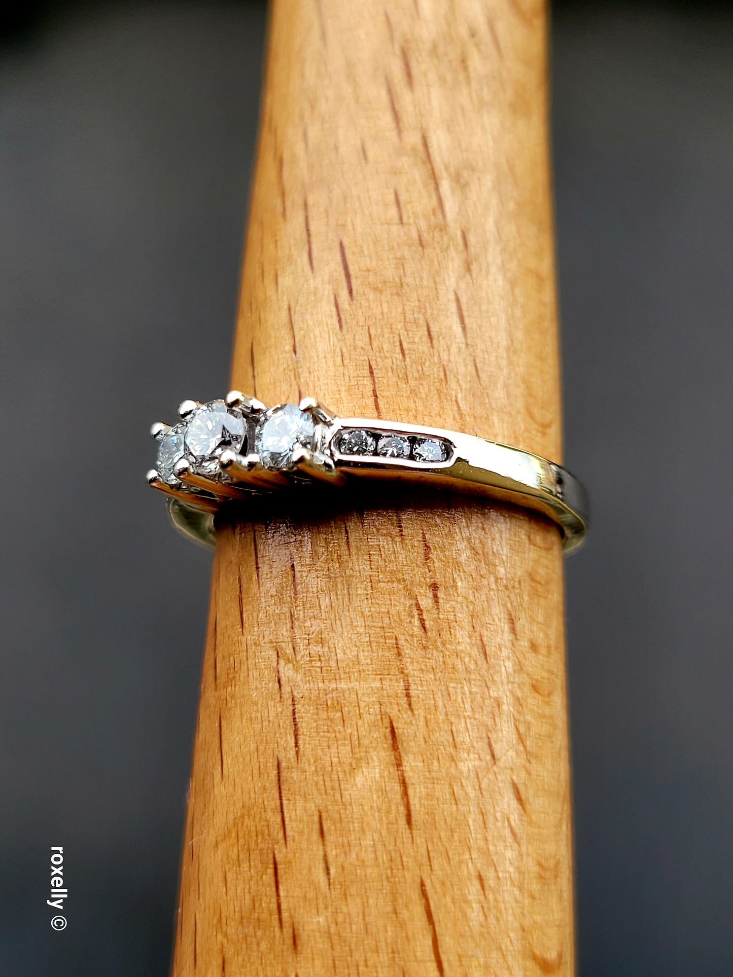 ❤️14k Size 7.25 Precious Solid White Gold Genuine Diamond Ring!