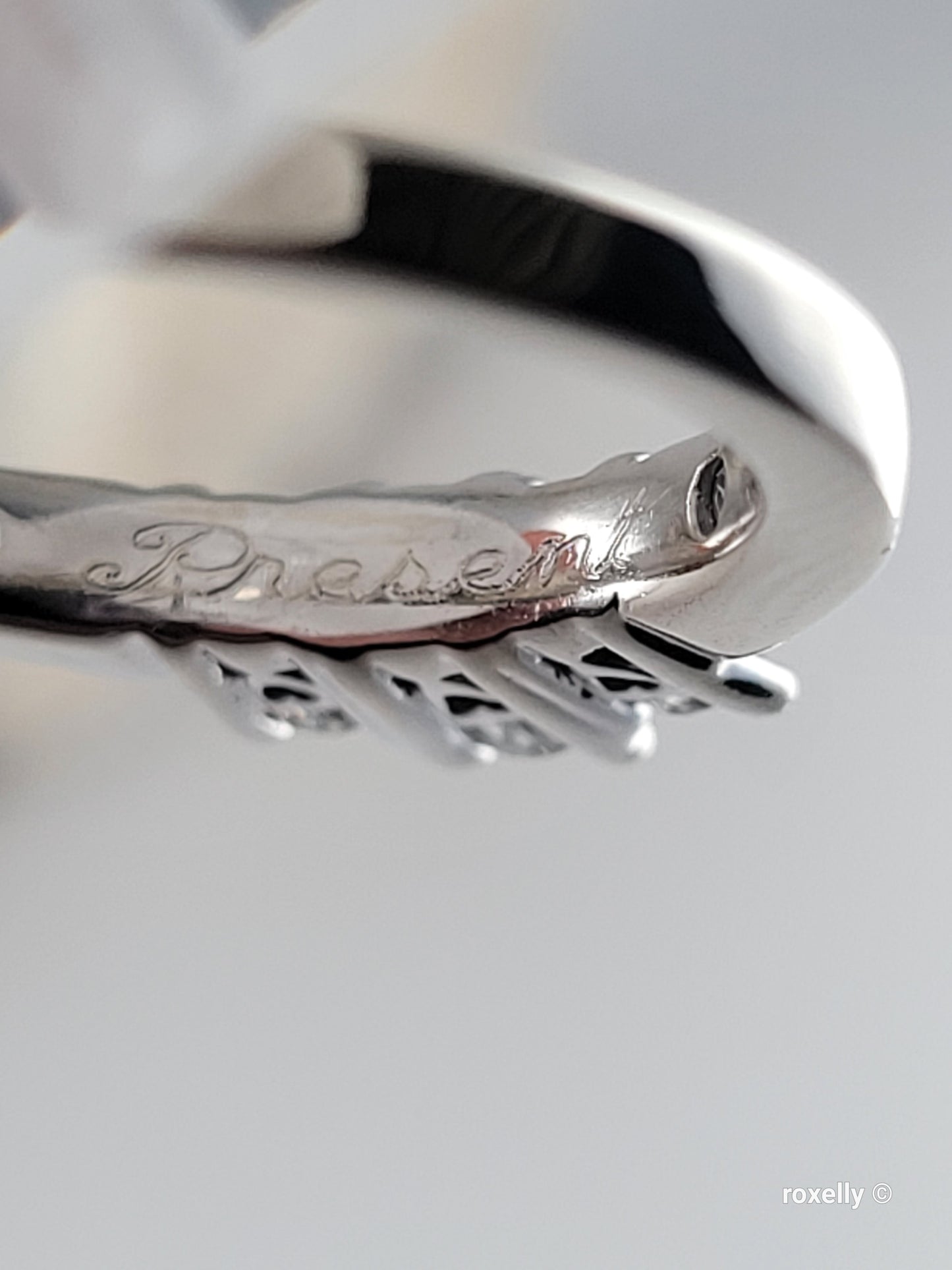 ❤️14k Size 7.25 Precious Solid White Gold Genuine Diamond Ring!