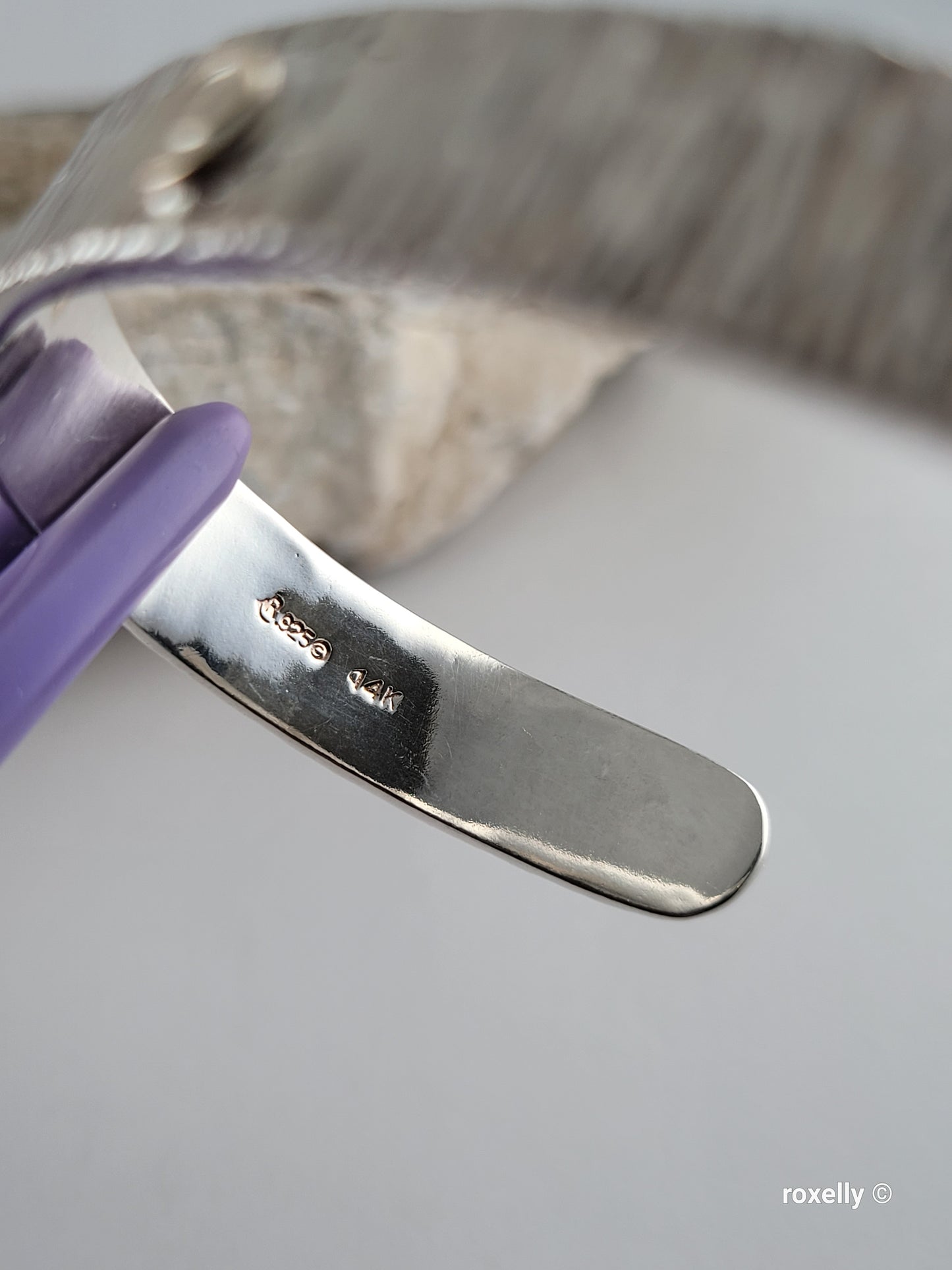 ❤️Sterling Silver Cuff Bracelet with a 14k Gold Swirl in the Center!