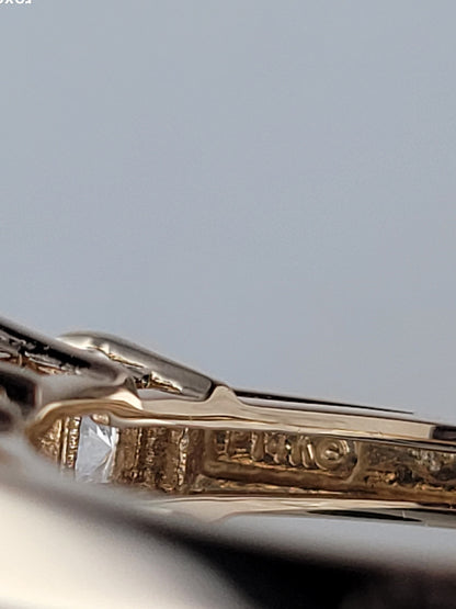 ❤️14k Size 8 Precious Solid Yellow Gold Cubic Zirconia Cocktail Ring!