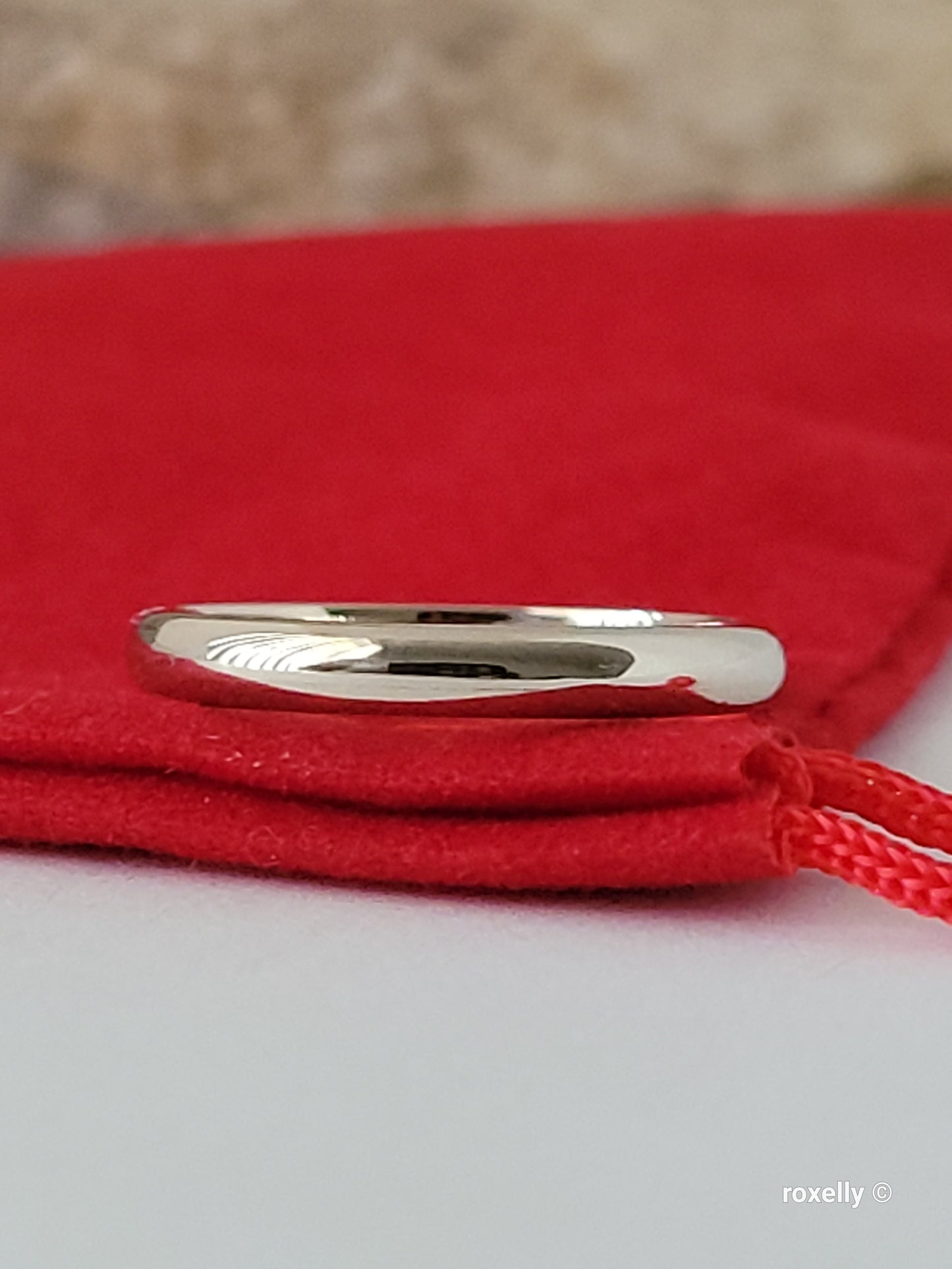 ❤️14k Size 6.75 Beautiful Solid White Gold Band Ring!