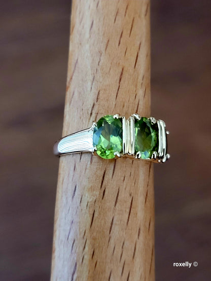 ❤️14k Size 6 Beautiful Solid Yellow Gold Peridot Gemstone Ring!