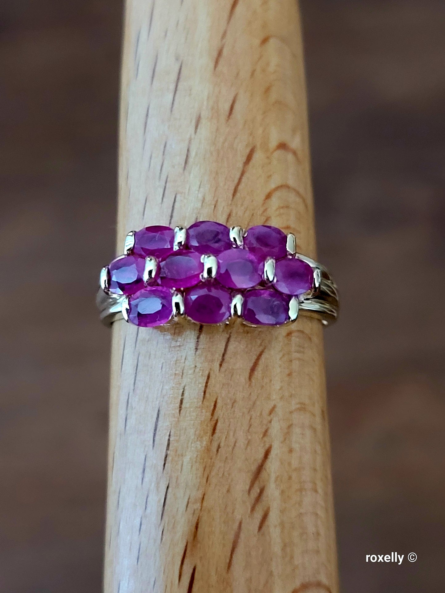 ❤️10k Size 9 Beautiful Solid Yellow Gold Rubies Gemstones Ring!