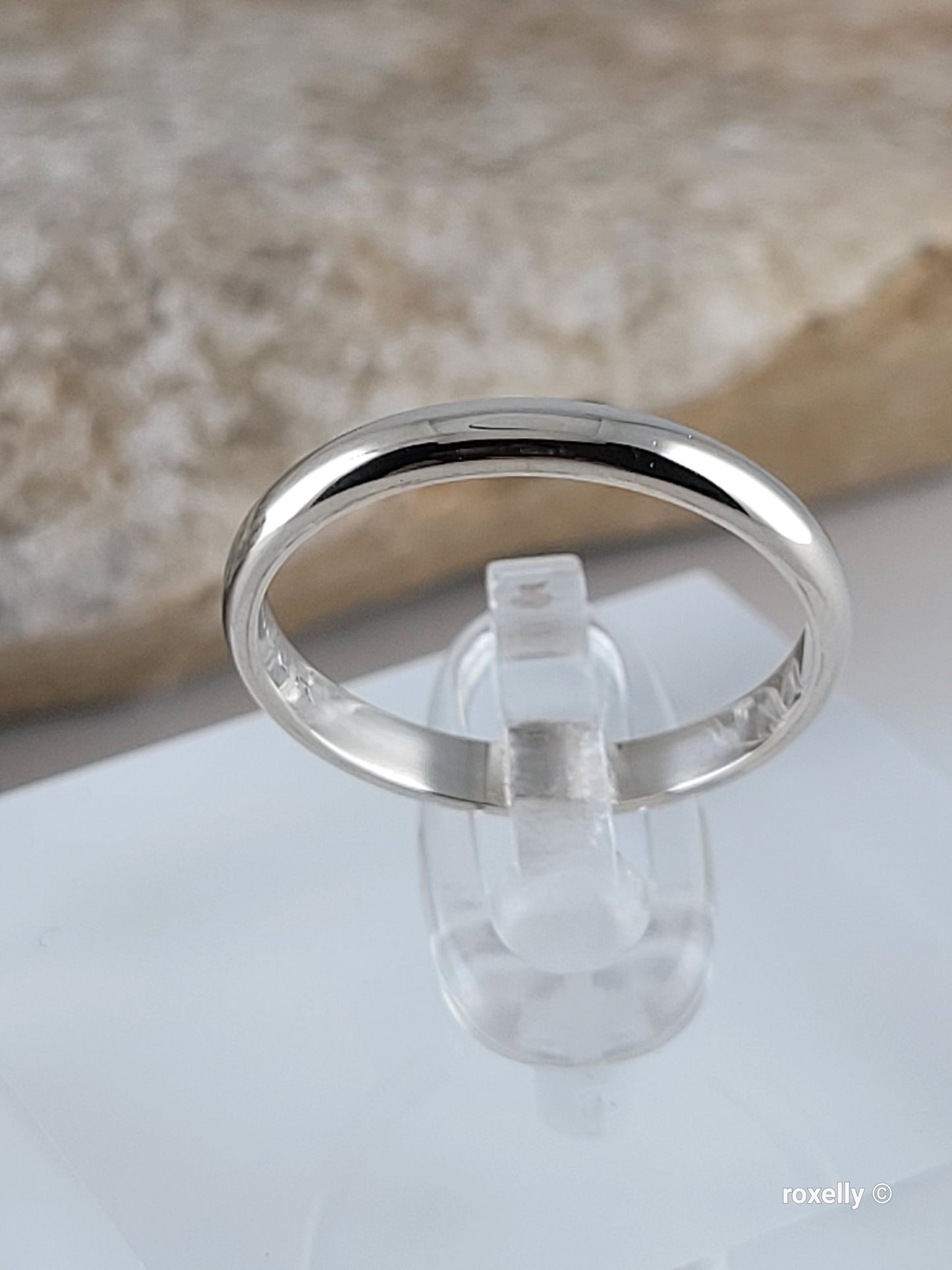 ❤️14k Size 6.75 Beautiful Solid White Gold Band Ring!