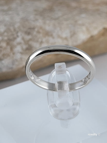 ❤️14k Size 6.75 Beautiful Solid White Gold Band Ring!