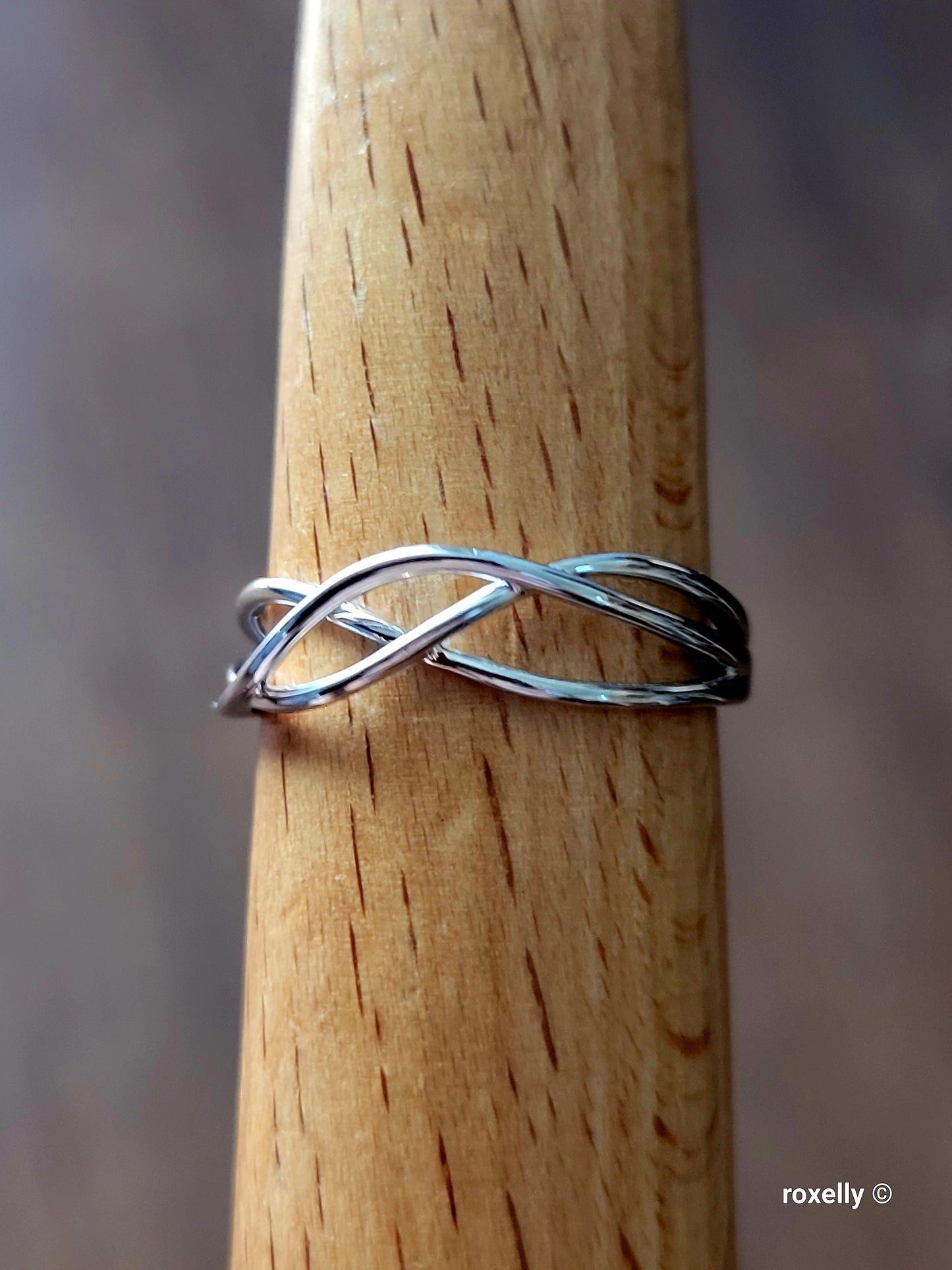 ❤️14k Size 8 Precious Solid White Gold Open Design Ring!