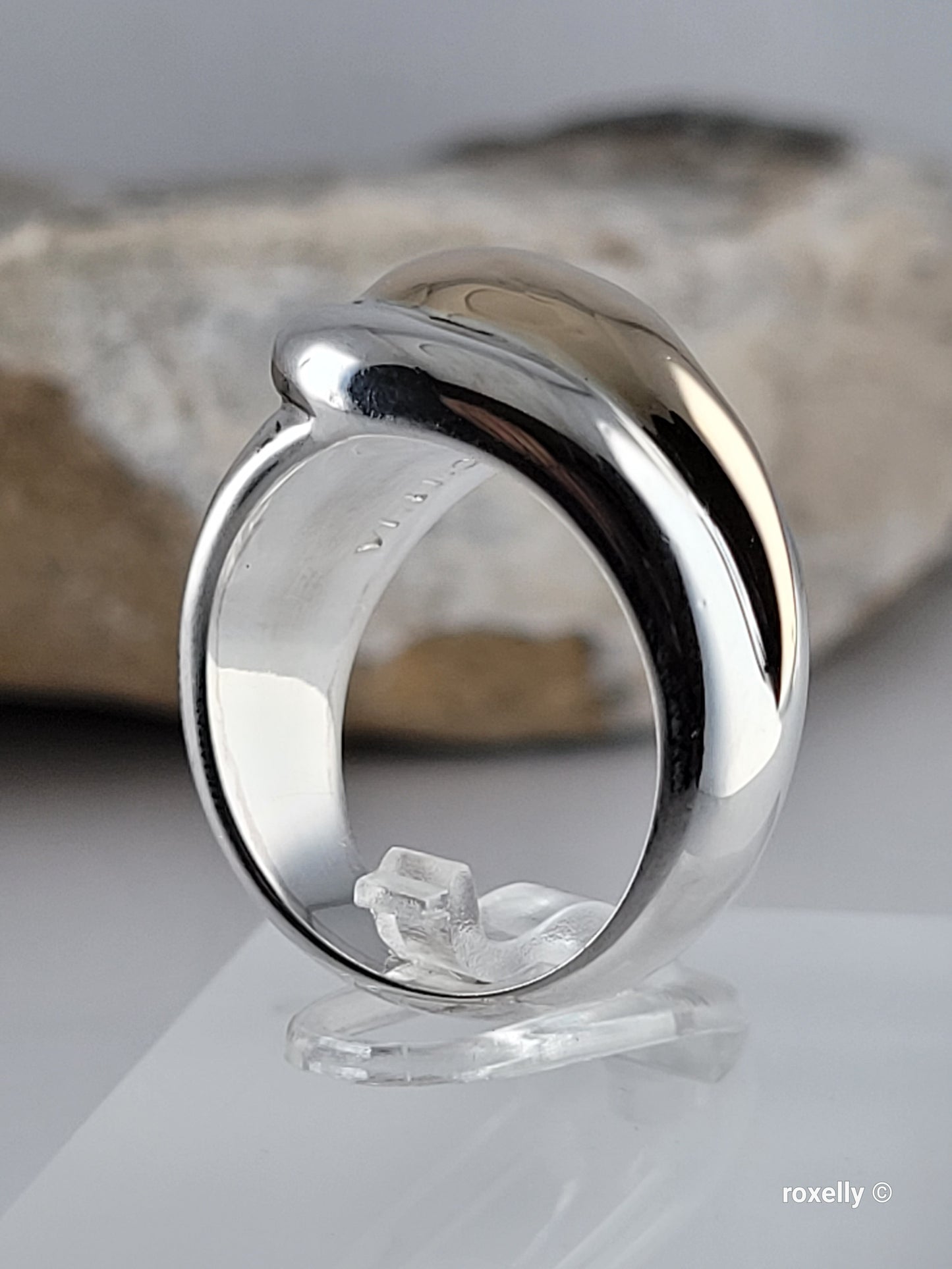 ❤️925 Size 7 Beautiful Sterling Silver and 14k Solid Gold Dome Ring!