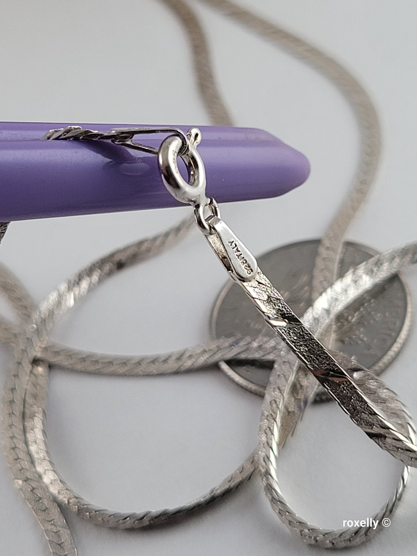 ❤️925 Vintage Sterling Silver Italy Necklace!