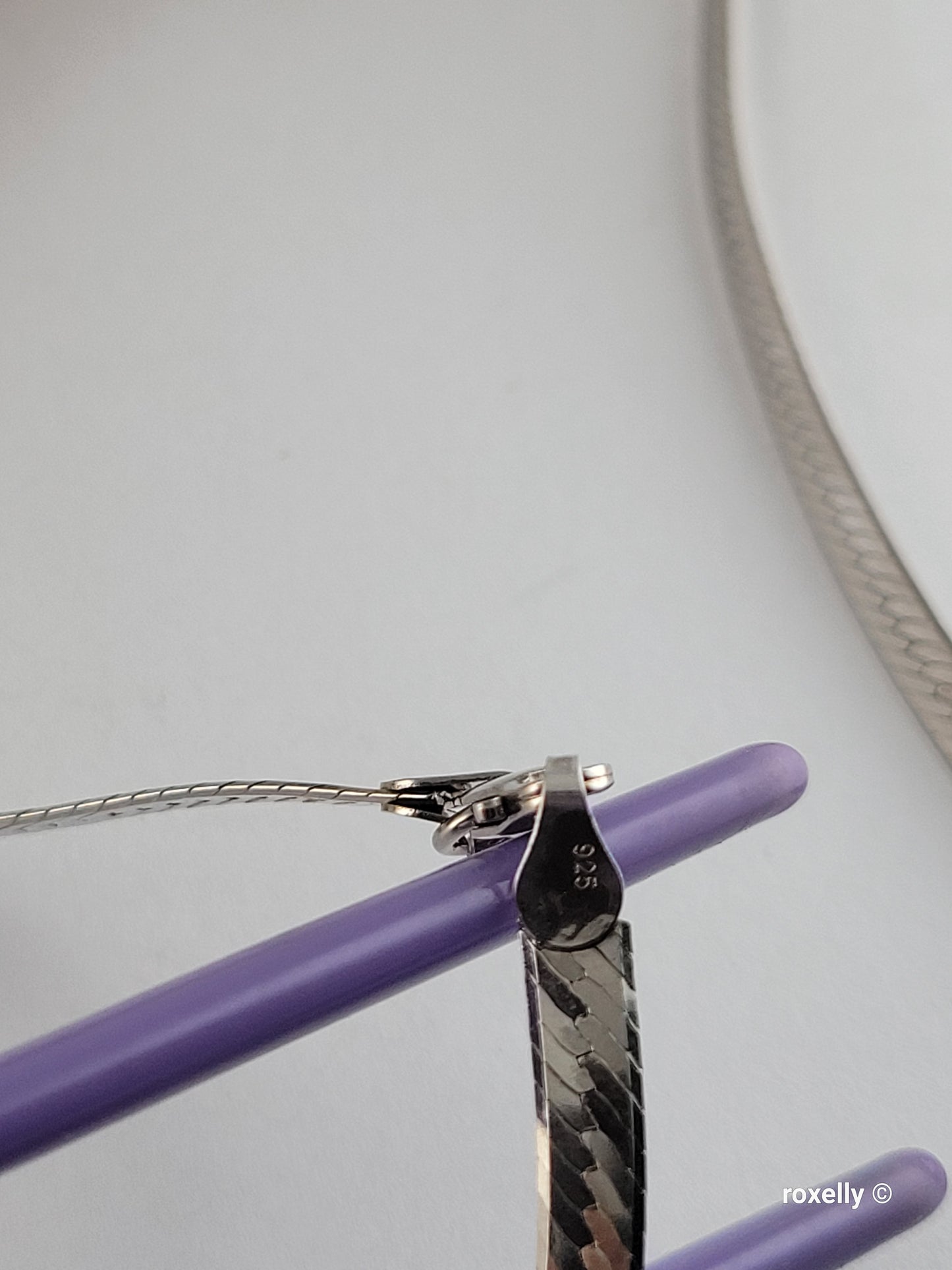 925 Sterling Silver Herringbone Necklace Made in Italy
