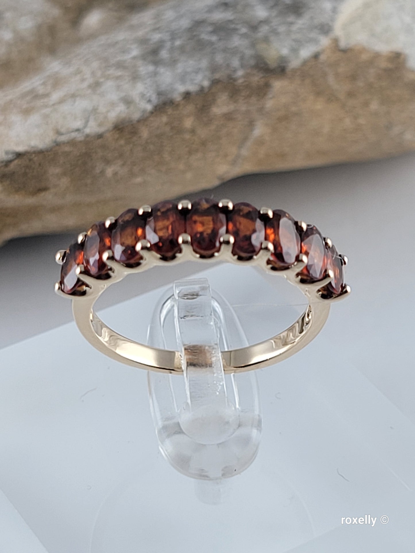 14k Yellow Gold Citrine Madeira Ring Size 8 Solid Gold