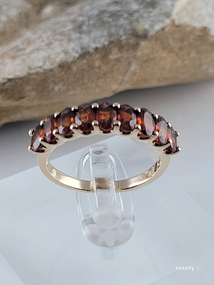 14k Yellow Gold Citrine Madeira Ring Size 8 Solid Gold