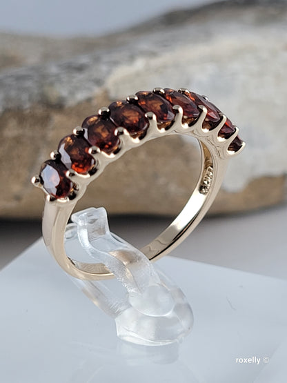 14k Yellow Gold Citrine Madeira Ring Size 8 Solid Gold