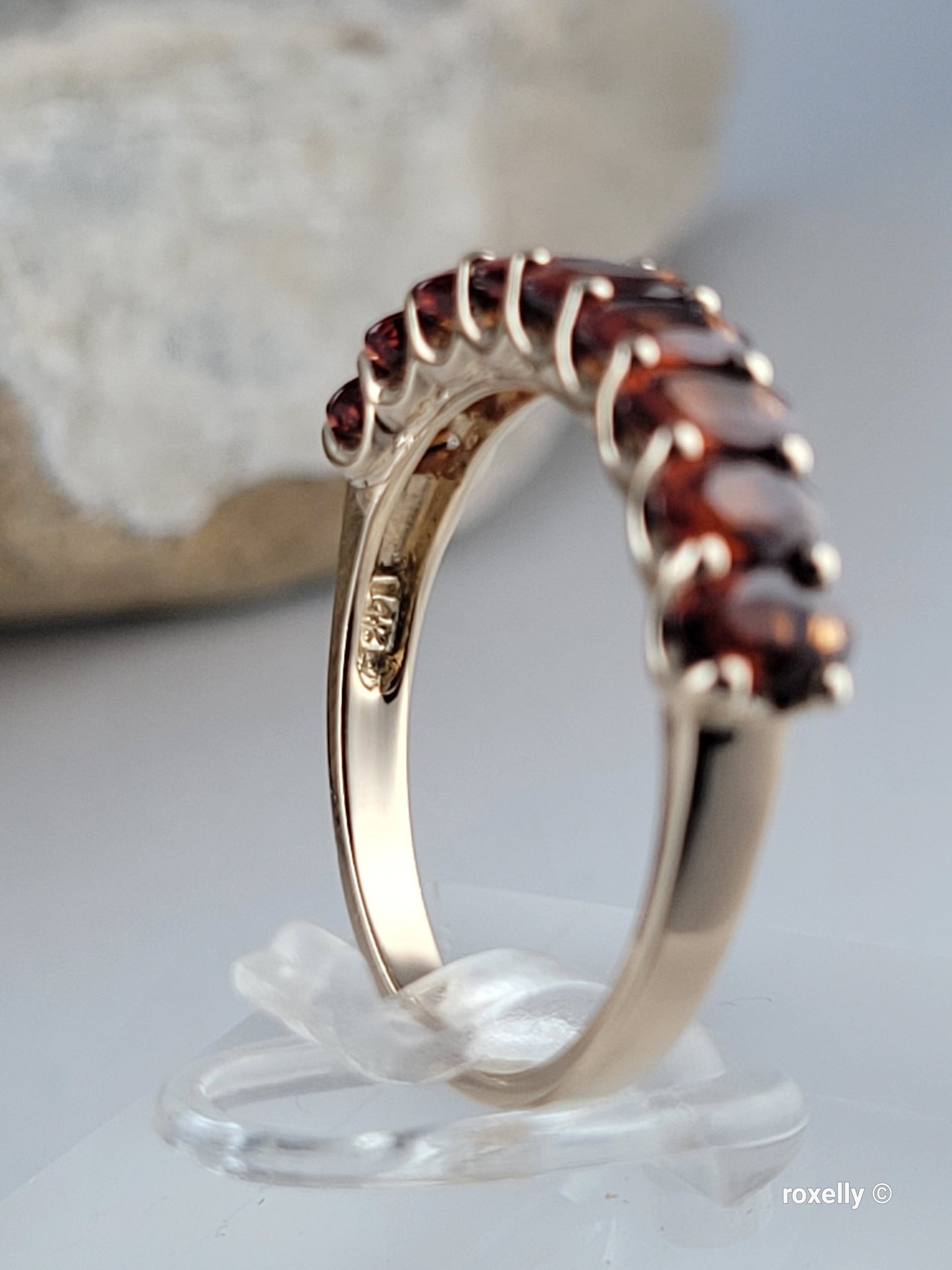 14k Yellow Gold Citrine Madeira Ring Size 8 Solid Gold