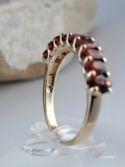 14k Yellow Gold Citrine Madeira Ring Size 8 Solid Gold