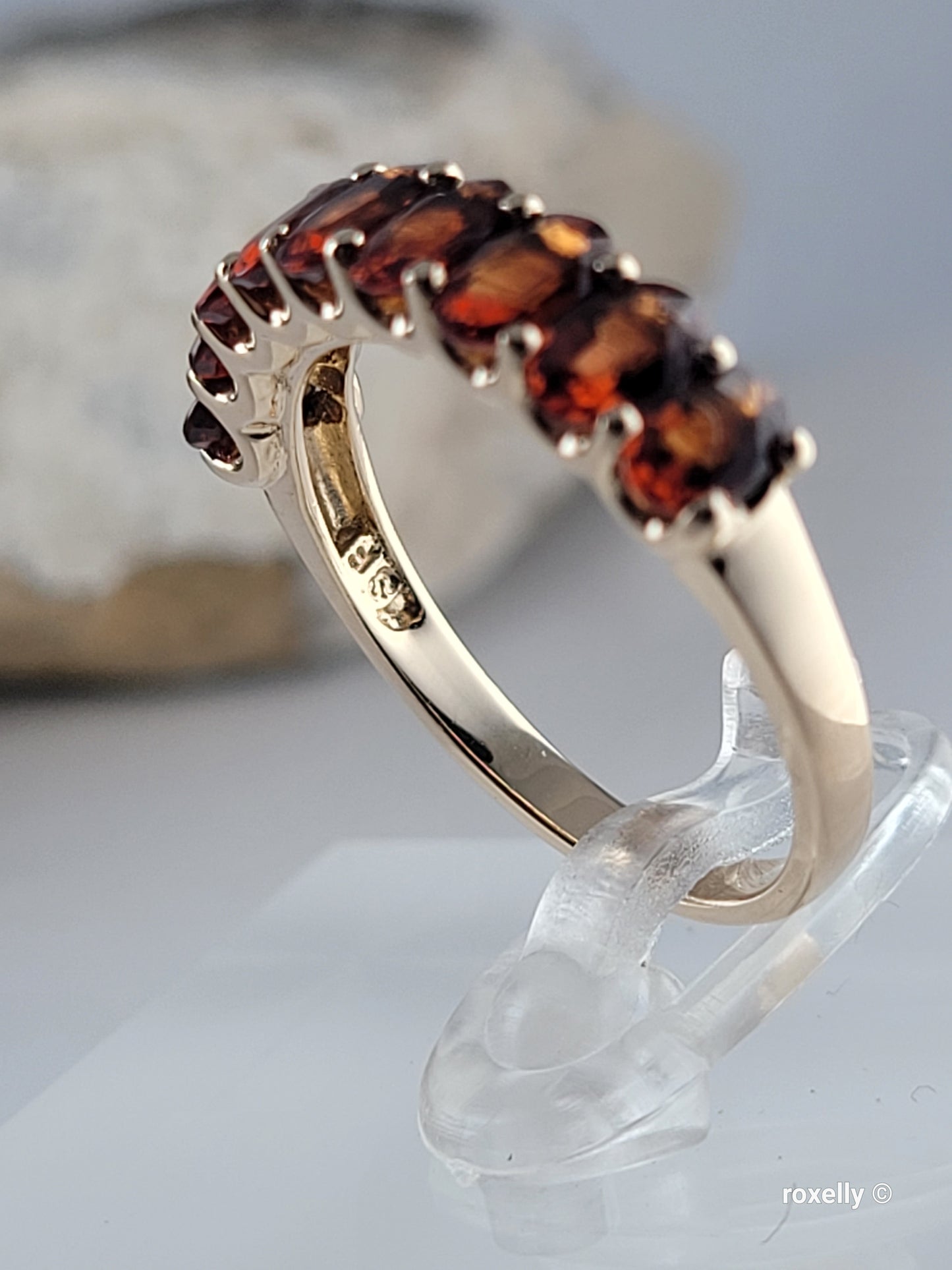 14k Yellow Gold Citrine Madeira Ring Size 8 Solid Gold