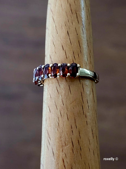 14k Yellow Gold Citrine Madeira Ring Size 8 Solid Gold