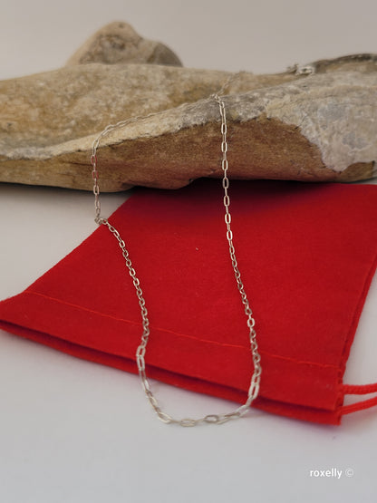 925 Sterling Silver Chain Necklace 16 Inches