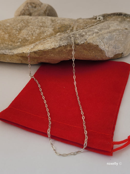 925 Sterling Silver Chain Necklace 16 Inches