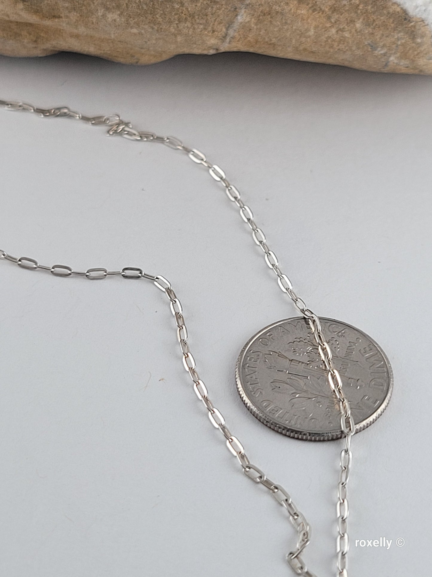 925 Sterling Silver Chain Necklace 16 Inches