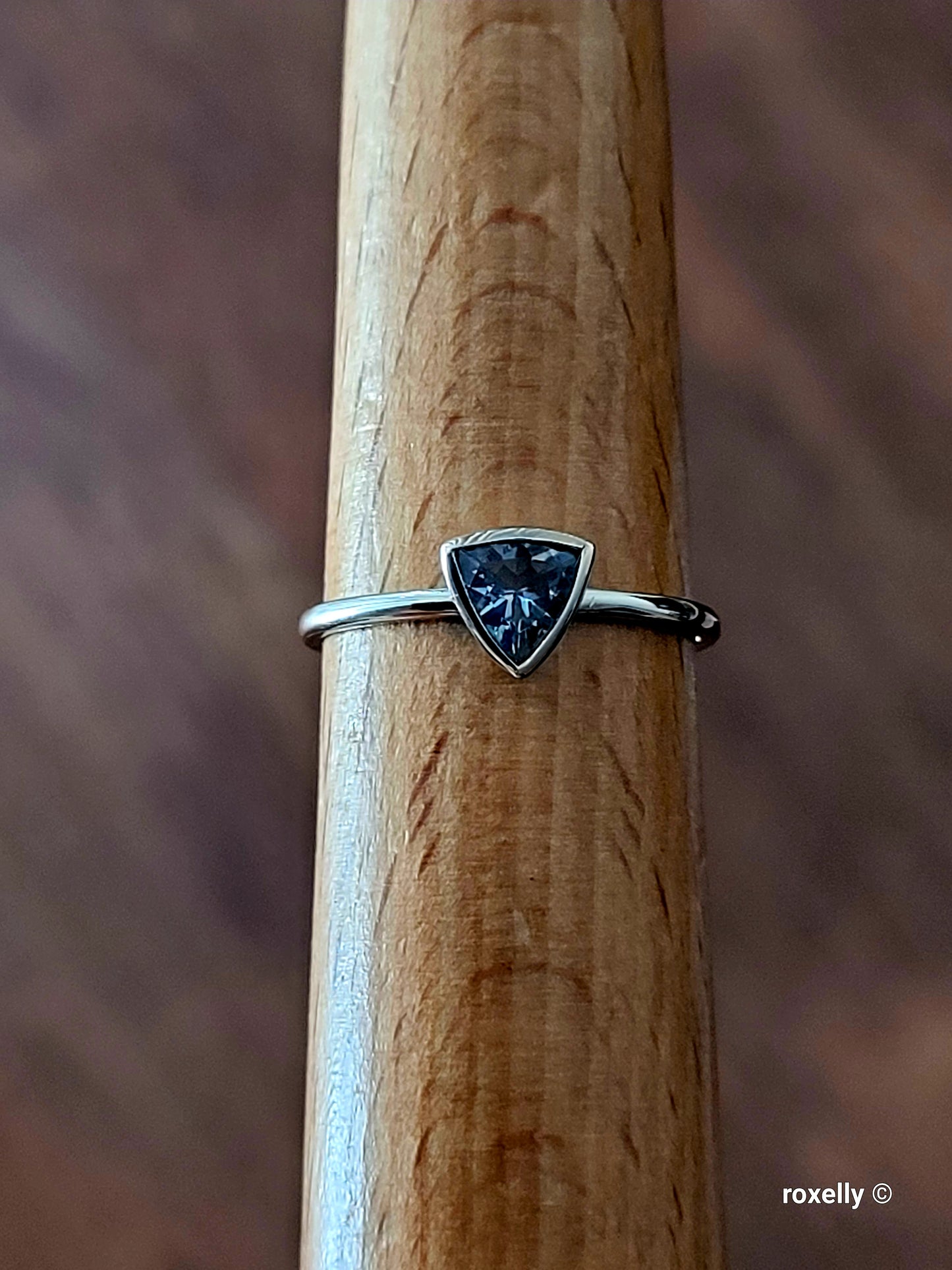 10K White Gold Cubic Zirconia Gemstone Ring Size 9.25 Solid Gold