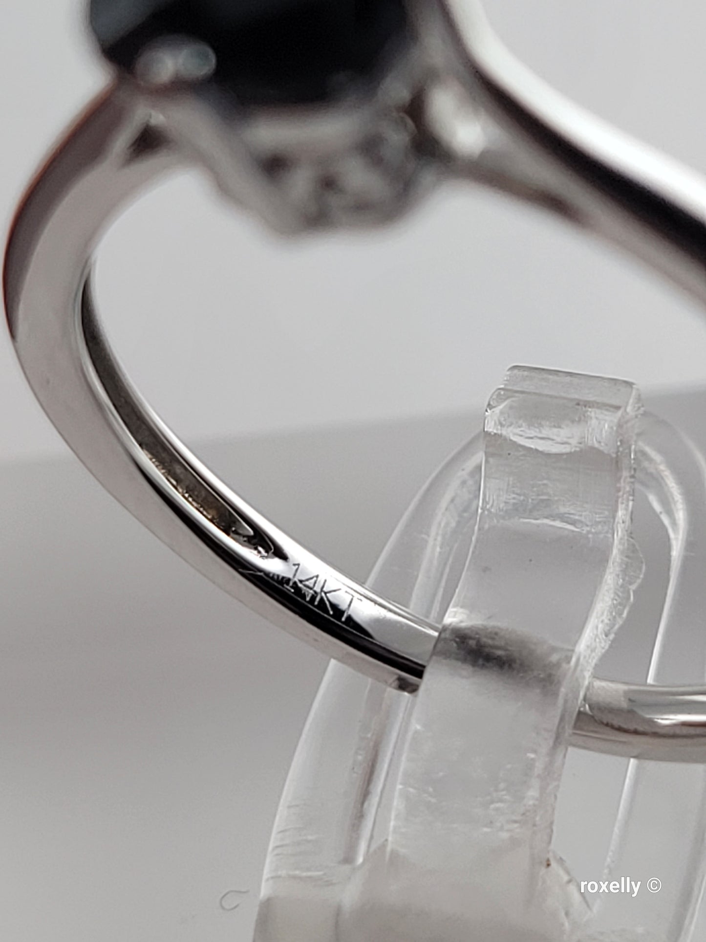 14K Solid White Gold Smoky Quartz LeVian Ring Size 7 Solid Gold