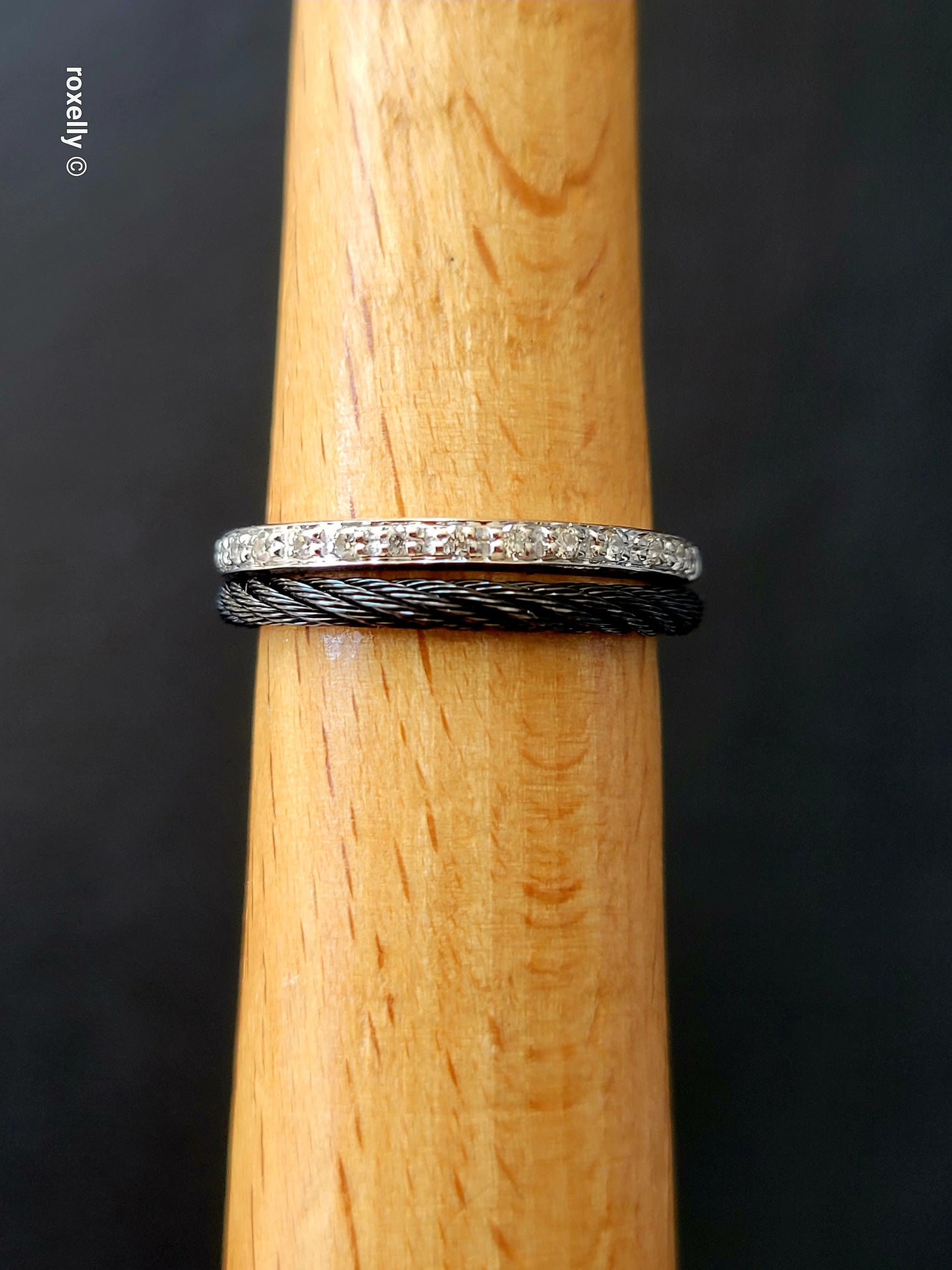 Authentic Charriol Ring – 18k Solid Gold, Geunine Diamonds, and Hypoallergenic Steel Ring – AMAZING!