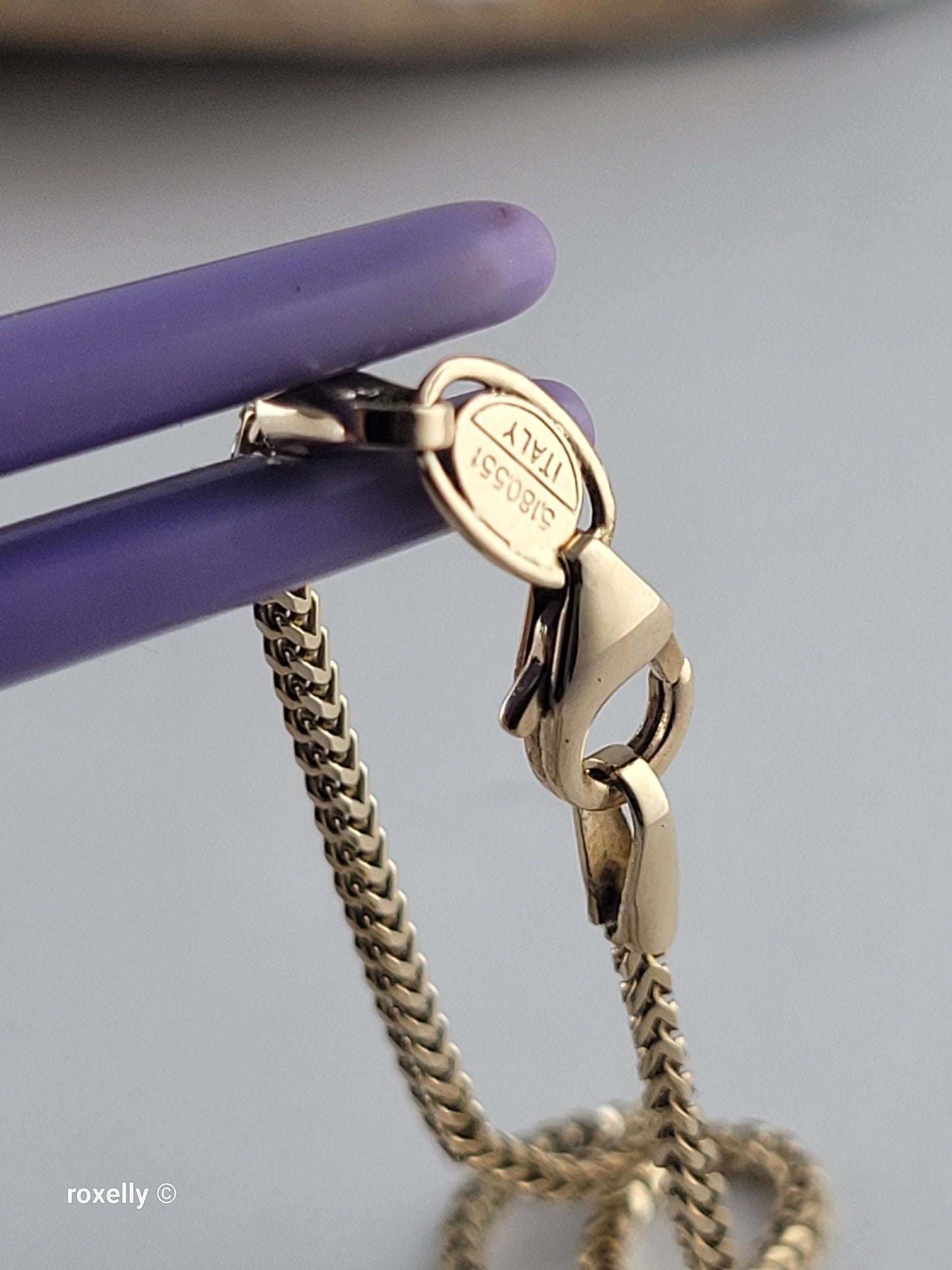 14K Yellow Gold Franco Link Design Necklace, Solid Gold – Made in Italy