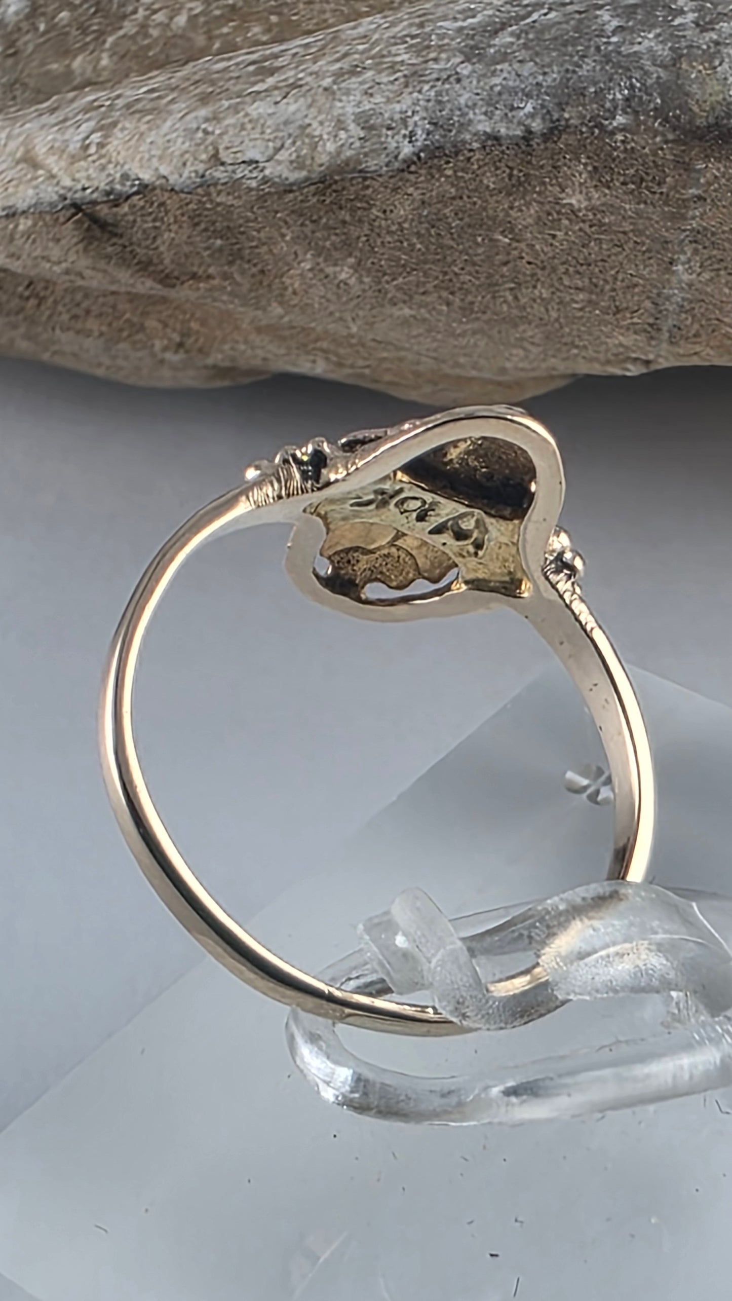Vintage 10K Yellow & Rose Gold Black Hills Leaves Ring Size 7.5, Solid Gold!