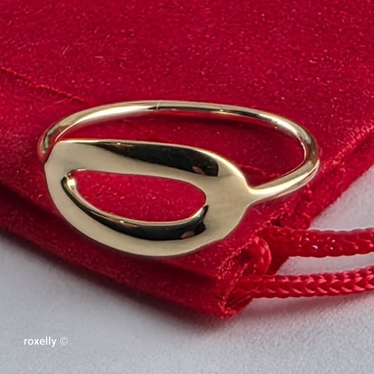 IPPOLITA 18k Solid Gold Modern Minimalist Lightweight Ring – Size 4.75