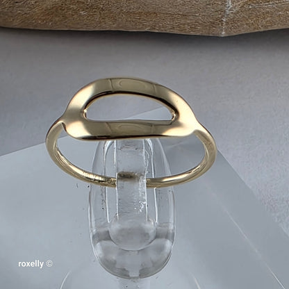 IPPOLITA 18k Solid Gold Modern Minimalist Lightweight Ring – Size 4.75