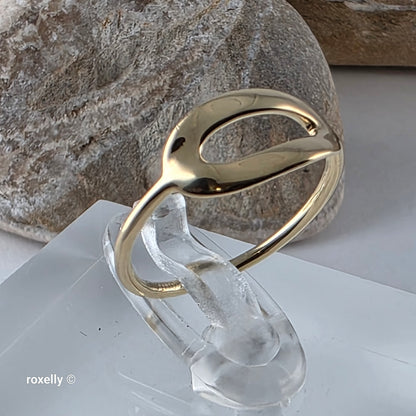 IPPOLITA 18k Solid Gold Modern Minimalist Lightweight Ring – Size 4.75