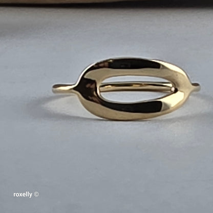IPPOLITA 18k Solid Gold Modern Minimalist Lightweight Ring – Size 4.75
