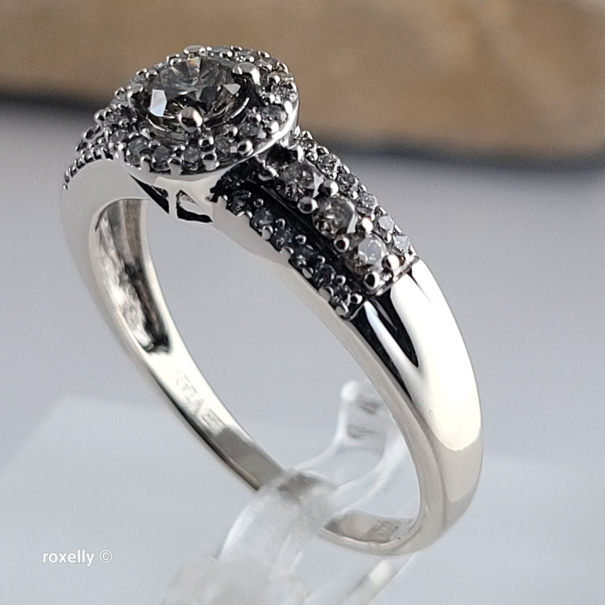 Le Vian 14K White Gold Chocolate & Vanilla Diamonds Ring Size 9.75 - Solid Gold