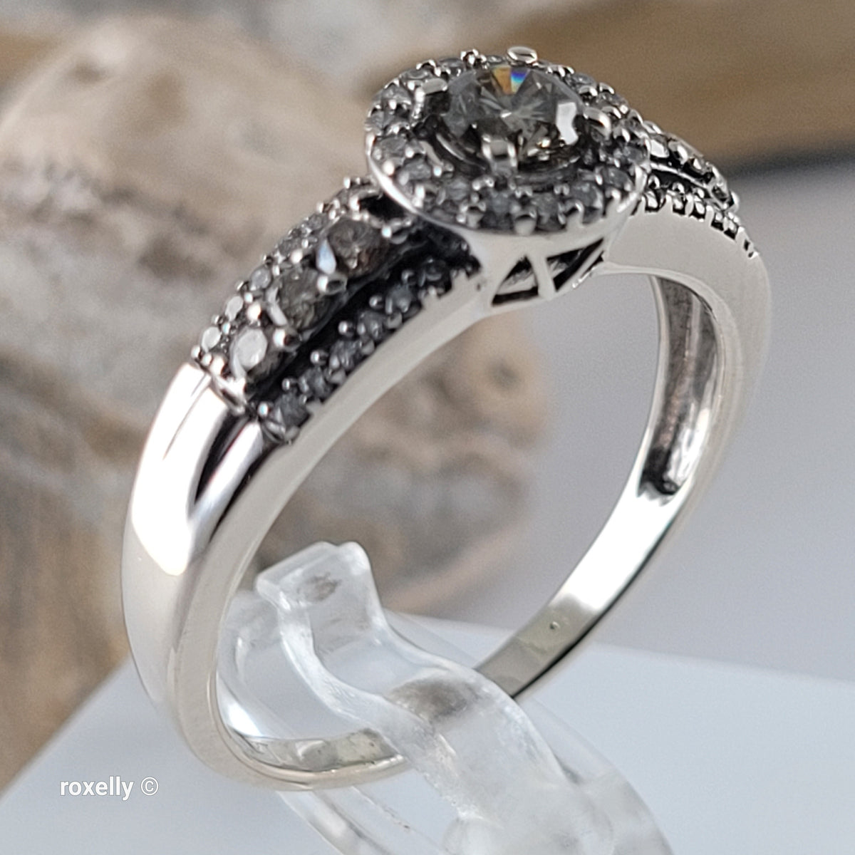Le Vian 14K White Gold Chocolate & Vanilla Diamonds Ring Size 9.75 - Solid Gold