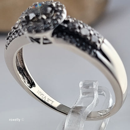 Le Vian 14K White Gold Chocolate & Vanilla Diamonds Ring Size 9.75 - Solid Gold
