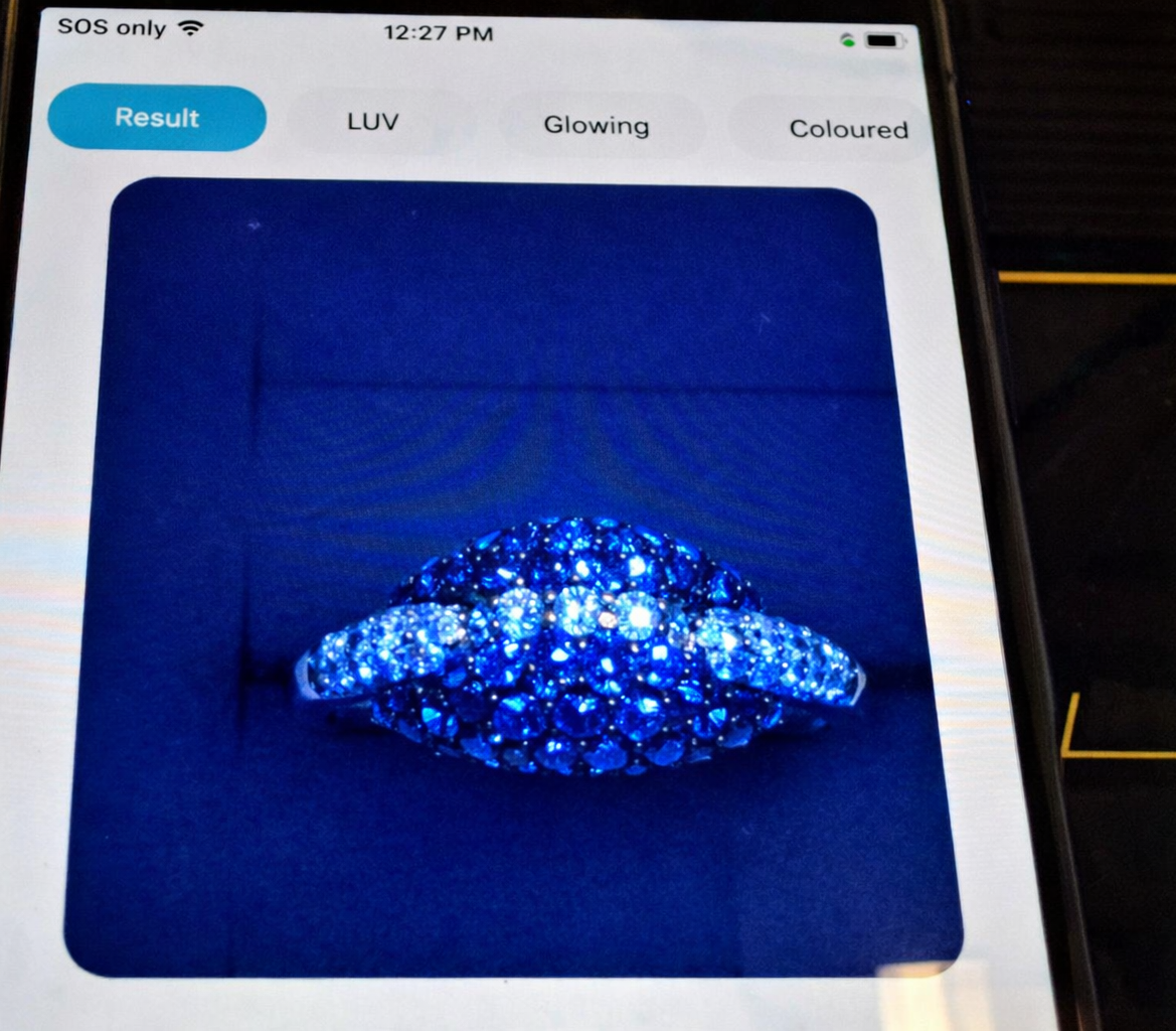 $5000 Ring, 14K Size 6.75 Solid White Gold Blue & White Genuine Diamonds Ring – 1.43 CTW