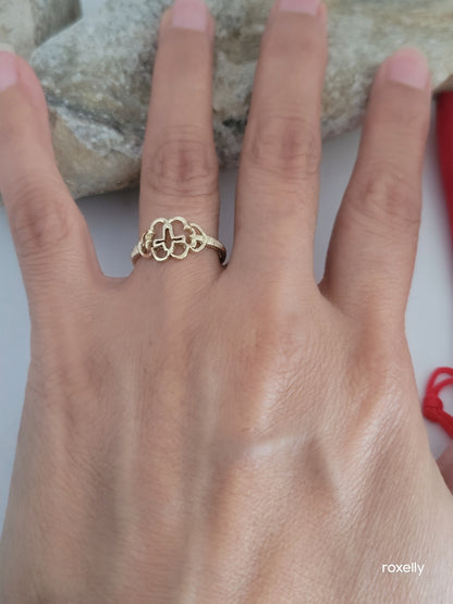 ❤️14k Size 6.5 Lovely Solid Yellow Gold Cocktail Ring!
