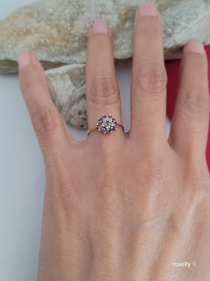 ❤️10k Size 6 Precious Solid Yellow Gold Rubies and Diamond Ring!