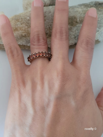 14k Yellow Gold Citrine Madeira Ring Size 8 Solid Gold